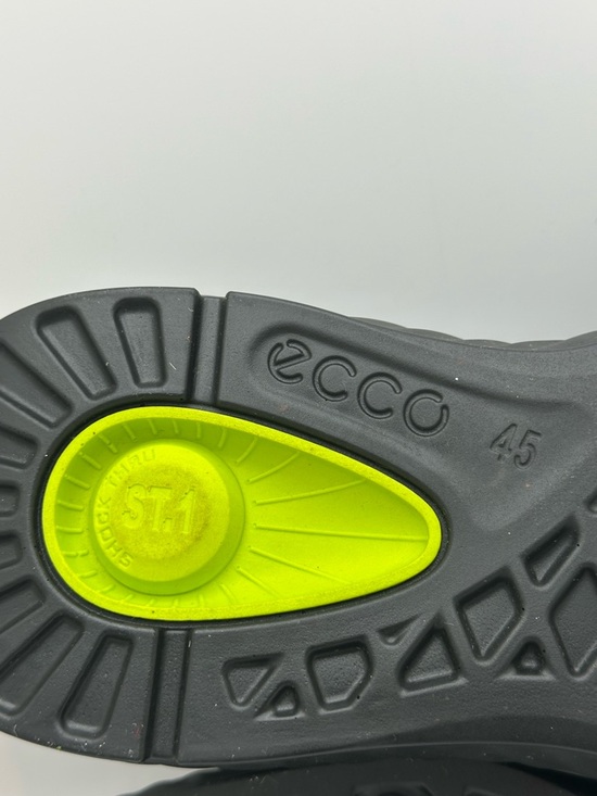 Ecco ST. 1 Men\'s Hybrid Lite Mesh Black Knit Derby Oxford Shoes Lime Insole main image 11